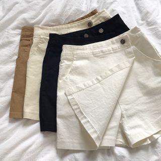 Paneled Mini A-line Skort