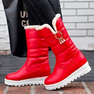 Padded Platform Short Boots
