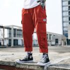 Loose-fit Multi-pocket Straight-cut Pants ( S - 3xl)