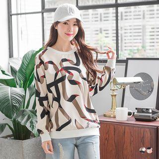Ribbon Graphic Sweatshirt