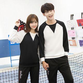 Couple Matching Raglan Sweatshirt