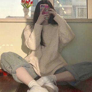 Sweater / Wide-leg Jeans / Set