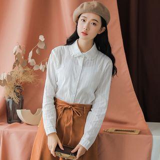 Collared / Stand-collar Long-sleeve Shirt
