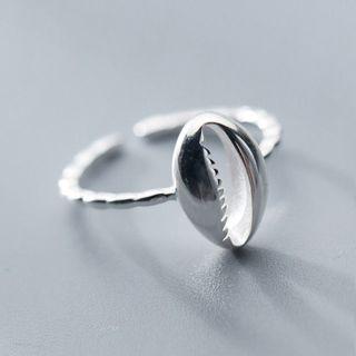 925 Sterling Silver Shell Ring Ring - One Size