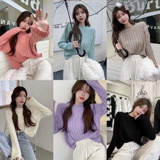 Loose-fit Crop Knit Top In 7 Colors