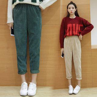 Corduroy Loose-fit Pants