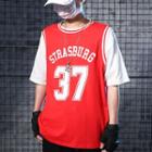 Couple Matching Elbow-sleeve Number 37 T-shirt