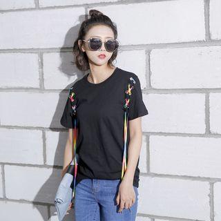 Croos-strap Short-sleeved T-shirt