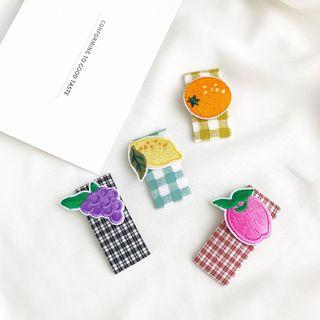 Plain / Fruit Applique Hair Snap Clip