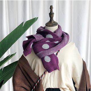 Dotted Knit Scarf