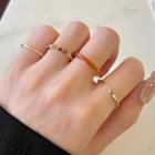 Set Of 4: Ring Gold - One Size