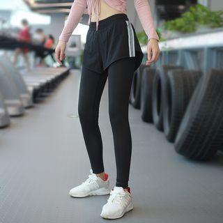 Contrast-trim Inset Shorts Leggings