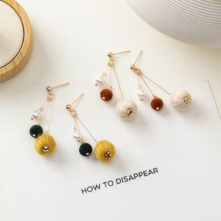 Faux Pearl Bobble Fringed Earring