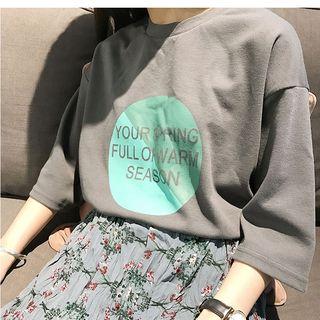 Print Slide Sandals T-shirt