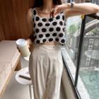 Motif-crochet Belly Top