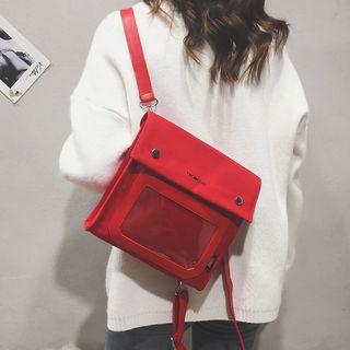 Clear Pocket Canvas Backpack