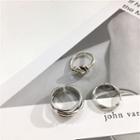 Heart Open Ring J601 - Silver - One Size