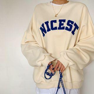 Letter Oversized Pullover