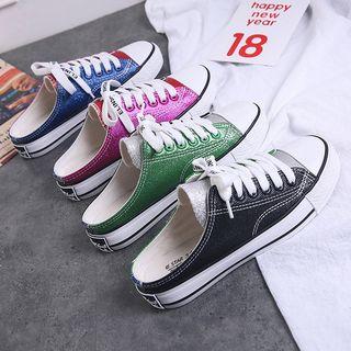 Color Block Backless Sneakers