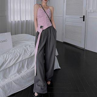 High Waist Wide Leg Dress Pants / Camisole Top