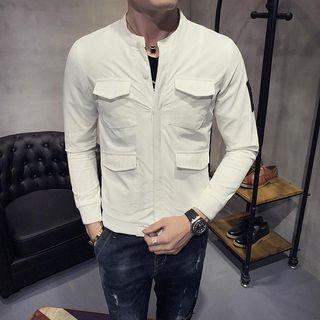 Pocket Detail Button Jacket
