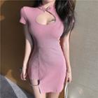 Short-sleeve Slim-fit Qipao Dress