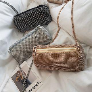 Rhinestone Barrel Bag
