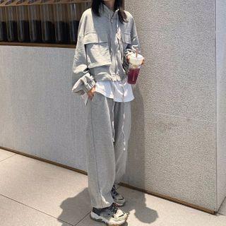 Zip Cargo Jacket / Sweatpants