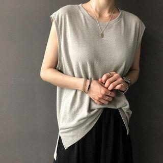 Sleeveless Line Blend Top