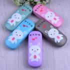 Rabbit Print Eyeglasses Case As Shown In Figure - One Size