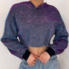 Glitter Cropped Hoodie