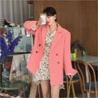 Double-breasted Colored Oversized Blazer
