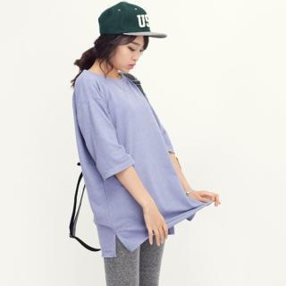 Elbow-sleeve Pullover