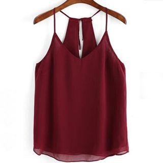 V-neck Chiffon Camisole Top