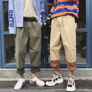 Straight Cut Panel Pants