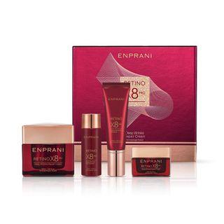 Enprani - Retino Eight X8 Pro Deep Wrinkle Repair Cream Set: Cream 50ml + 20ml + Deep Wrinkle Skin Softner 50ml + Emulsion 50ml 4pcs