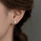 Faux Pearl Stud Earring 1 Pair - Earring - Silver - One Size