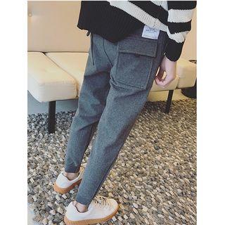Gathered Cuff Slim Fit Pants