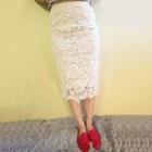 Midi Lace Skirt