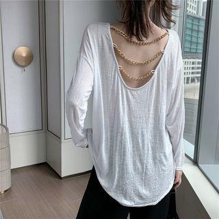 Long-sleeve Chained T-shirt