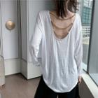 Long-sleeve Chained T-shirt