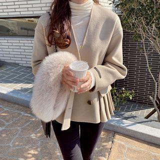 Pleat-hem Handmade Jacket