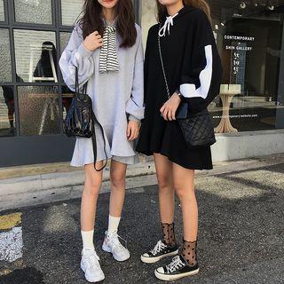 Puff Sleeve Hoodie Dress