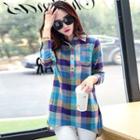 Linen Check Blouse