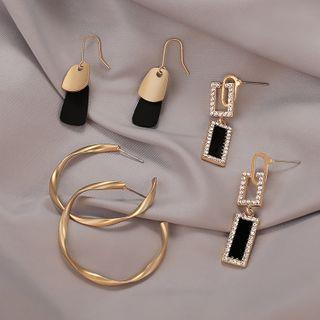 Set Of 3 Pairs: Earring