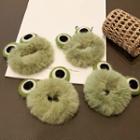 Chenille Frog Hair Tie Cartoon Frog - Green - One Size