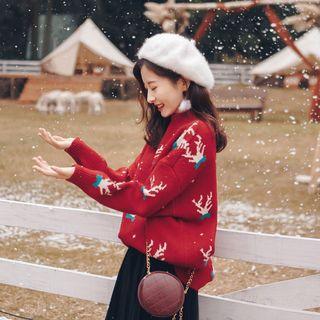 Antler Jacquard Sweater