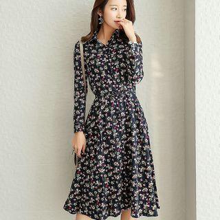 Floral A-line Shirtdress