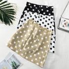 High-waist Polka-dot A-line Skirt