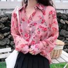 Floral Shirt Rose Pink - One Size